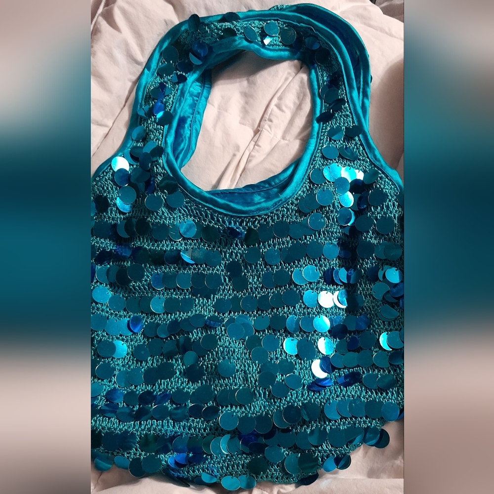 Y2K Aqua sequence bag